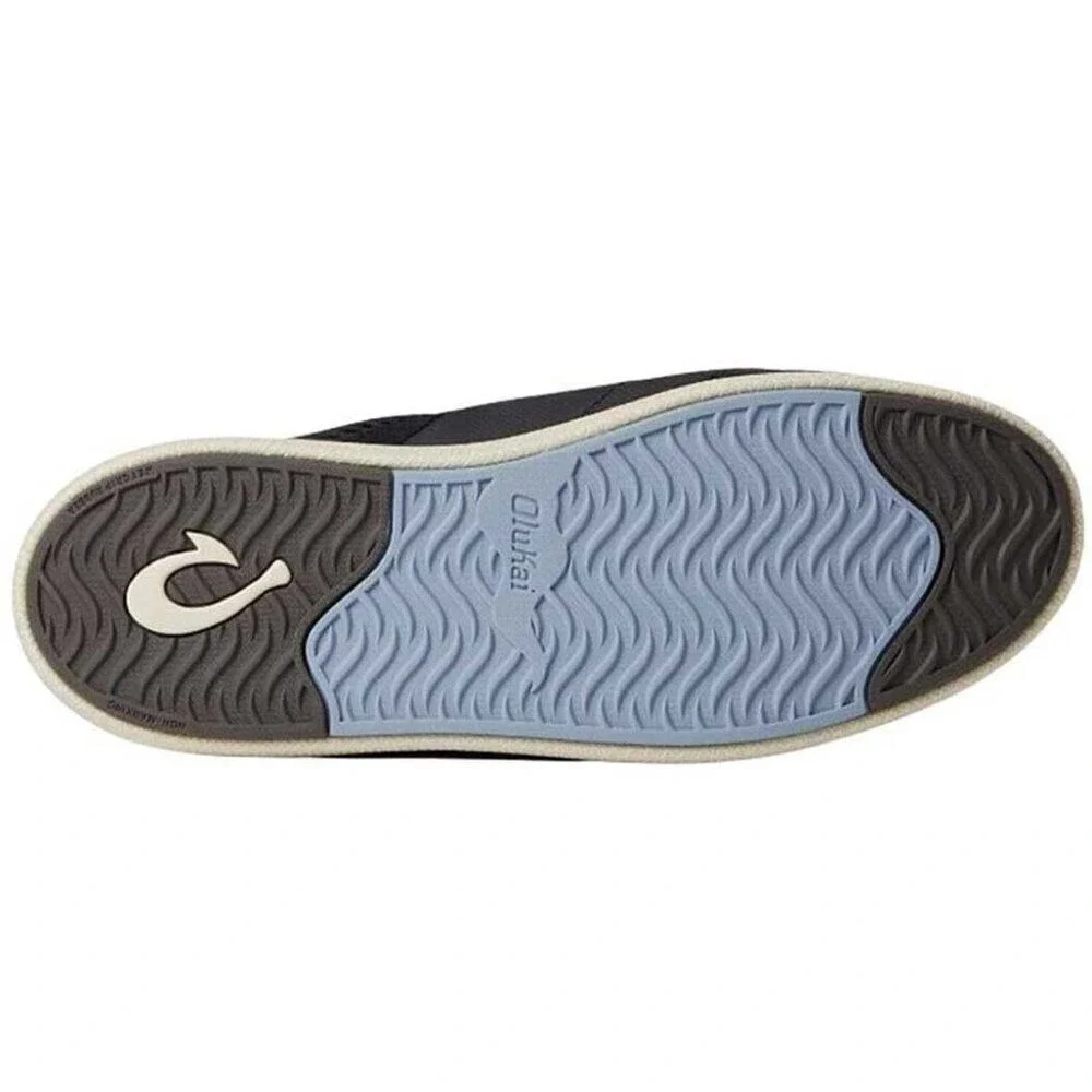 OluKai Mahiki Slip On Lace Up Sneakers Womens 7 Black Comfort‎